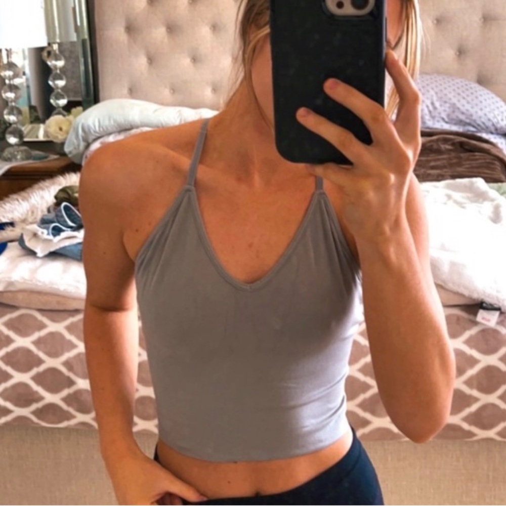 Electric Yoga Crop Tank Adjustable Straps Size M/L